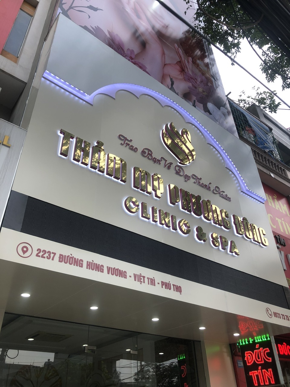 biển chữ nổi đèn led 5 Dũng Phúc quảng cáo